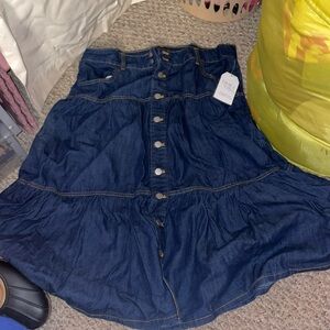 Tiered denim skirt size 16